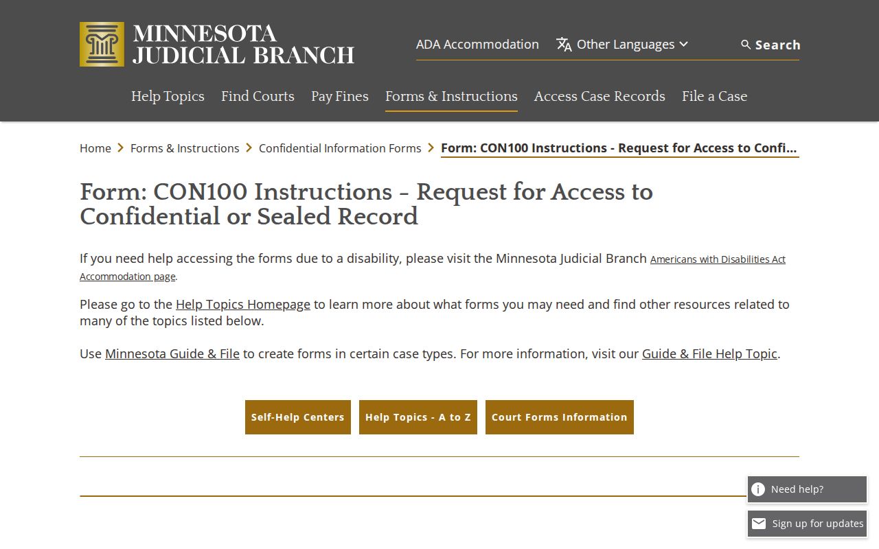 Stevens County civil docket confidential access instructions
