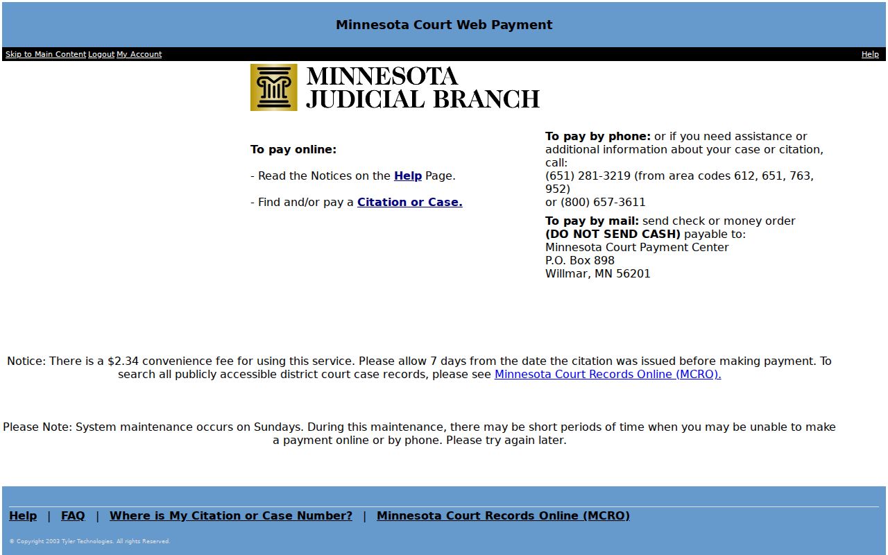 Stevens County traffic court records payment portal