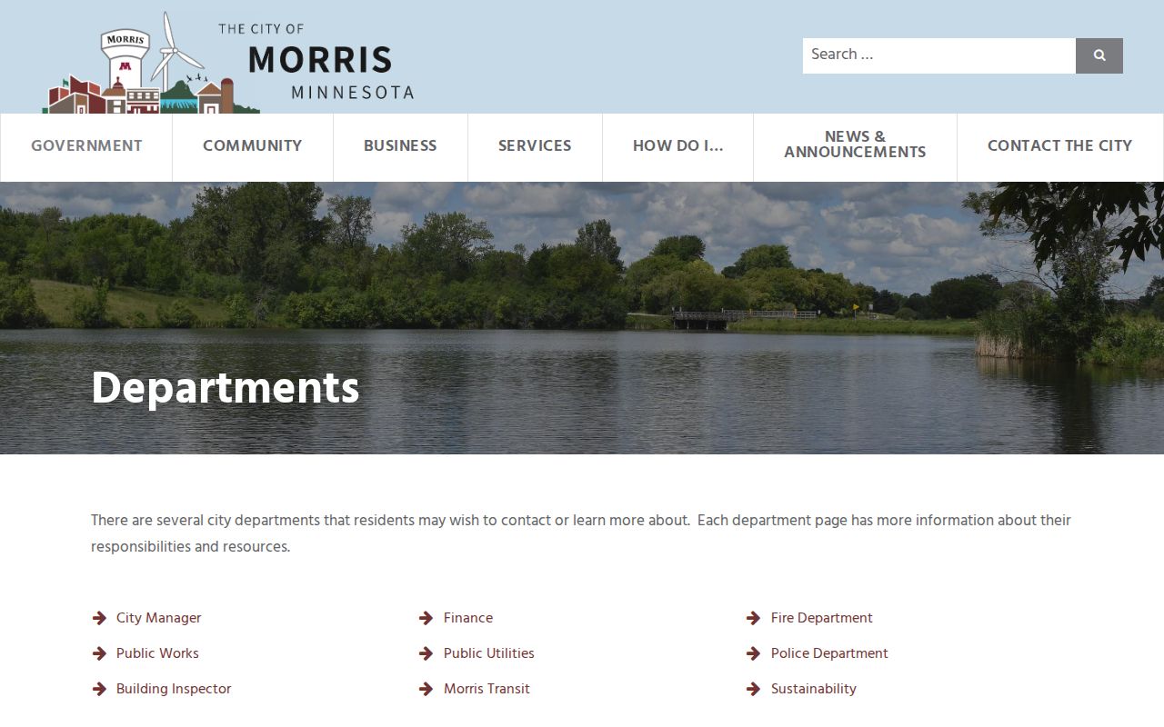 Morris court records and city department information