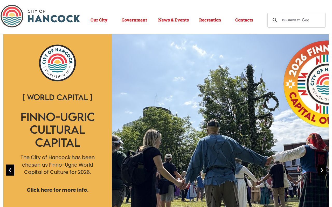 Hancock court records city government portal