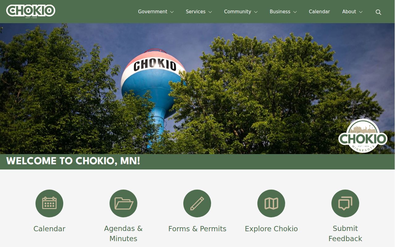 Hancock court records regional city portal context from Chokio